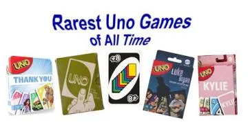 What is the rarest uno card?