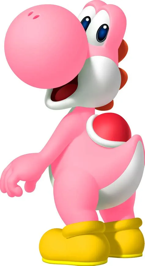 What game is pink yoshi in