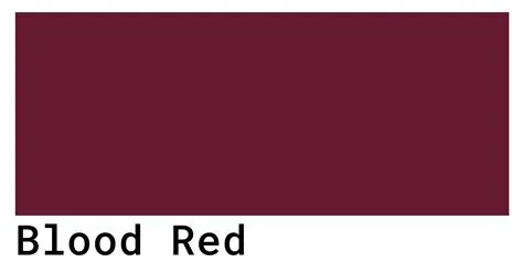 Is blood red a real color