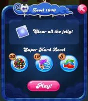 What level is very hard in candy crush?