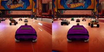 Is hot wheels 2 player split-screen?