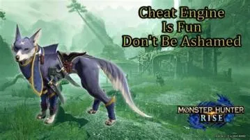Can i use cheat engine on monster hunter rise?
