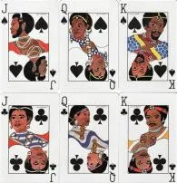 How many face black are in a deck of 52 cards?