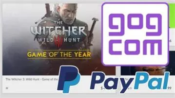 Does gog use paypal?