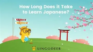 How long does it realistically take to learn japanese?