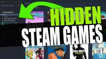How do i hide and unhide games on steam?