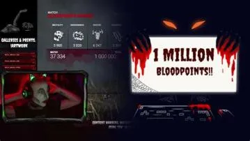 Can you go over 1 million bloodpoints in dbd?