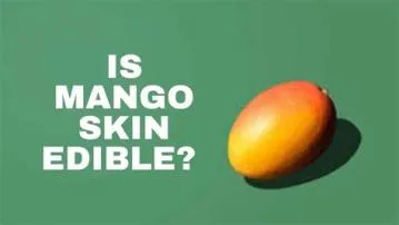 Can you eat mango skin?