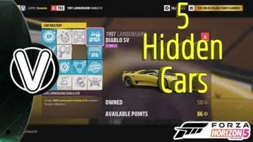 How many hidden cars are there in forza horizon 5?