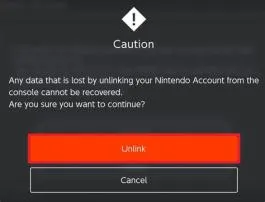 Can you unlink a child account from nintendo?