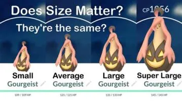 Does size matter in pokémon go?