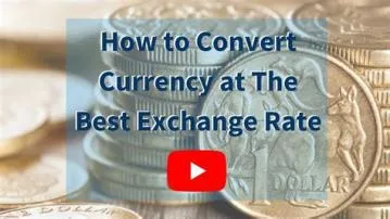 What is a good exchange rate?