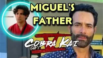Does miguel tell his dad hes his son?