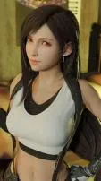 Who does tifa get with?