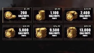 How much is 2,000 cod points mw2?