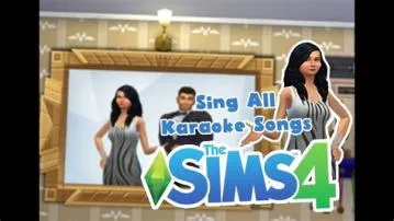 Can sims sing in sims 3?