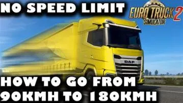 What is mods no speed limit euro truck simulator 2?
