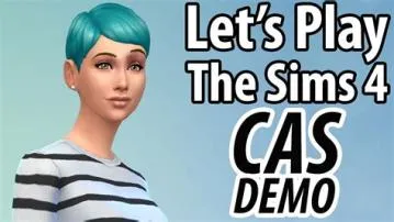 Can you actually play on the sims demo?