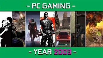 Was 2003 the best year of gaming?