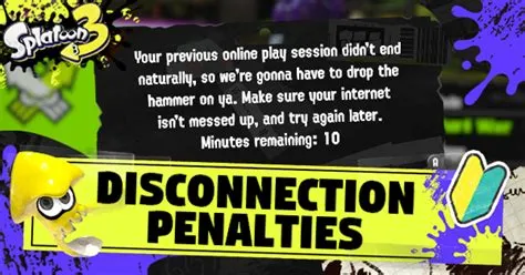 What is the punishment for disconnecting in splatoon 3