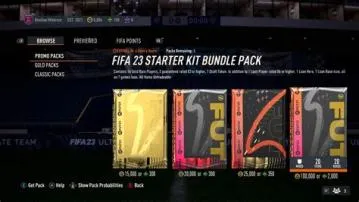Where are my fifa 22 packs?