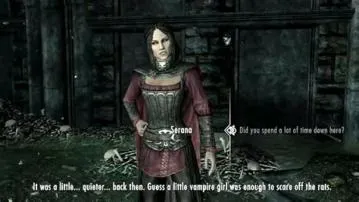 What happens if you tell serana to wait here?