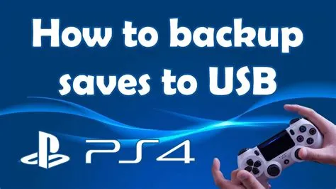 Can you copy ps4 saves to usb