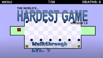 How many levels does the world hardest game have?