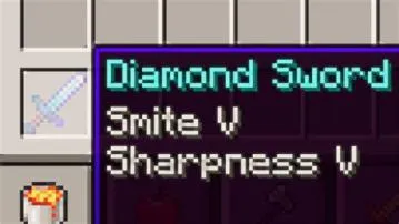 Can you put smite on a sharpness sword?