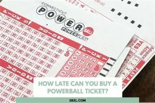 How late can you buy a powerball ticket in ohio?