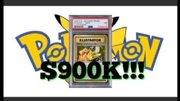 Did pikachu card sell for 900k?
