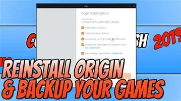 How do i reinstall origin without losing games?