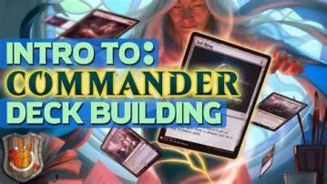 What is the rule of 8 in commander deck building?