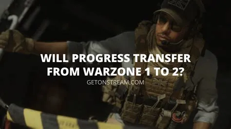 Can you transfer progress from warzone 1 to 2