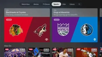 What sports are on apple tv?