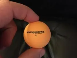 Which ball is called ping pong ball?