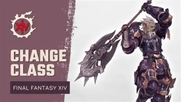 Can you change class in ffxiv?