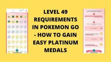 How many platinum medals do you get at level 49?
