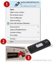 How do you remove a flash drive?
