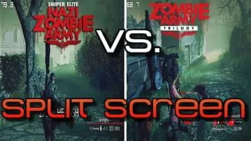 Is zombie army 4 2 player split-screen?