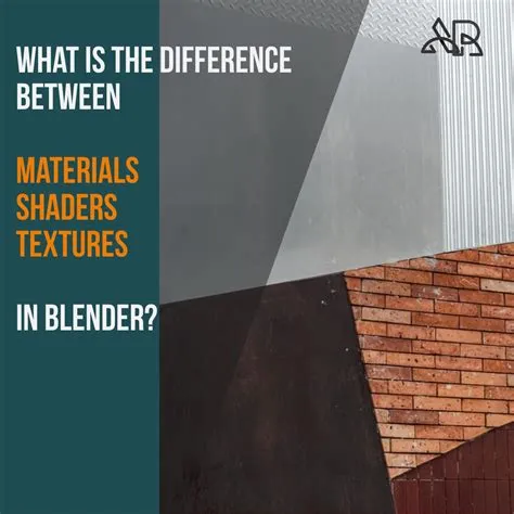 What is the difference between shaders and textures in blender