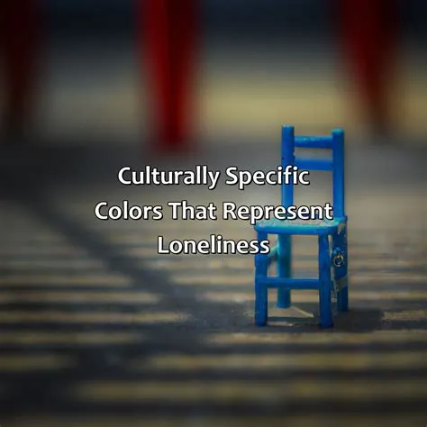 What color represents loneliness