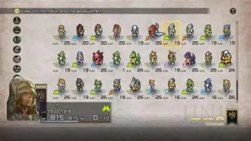 How many classes are there in tactics ogre reborn?