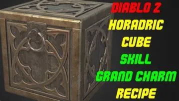Can you combine charms in horadric cube?