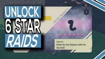 What are 6 star raid pokemon?
