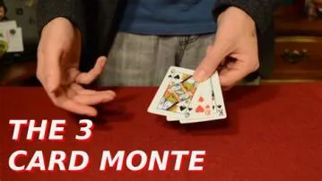 Is 3 card monte illegal?