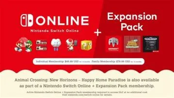 Do you need expansion pack for nintendo online?