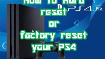 How do i restore my ps4 after factory reset?