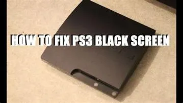 How do i fix my playstation 5 black screen?