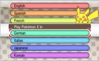 What language do pokemon games use?
